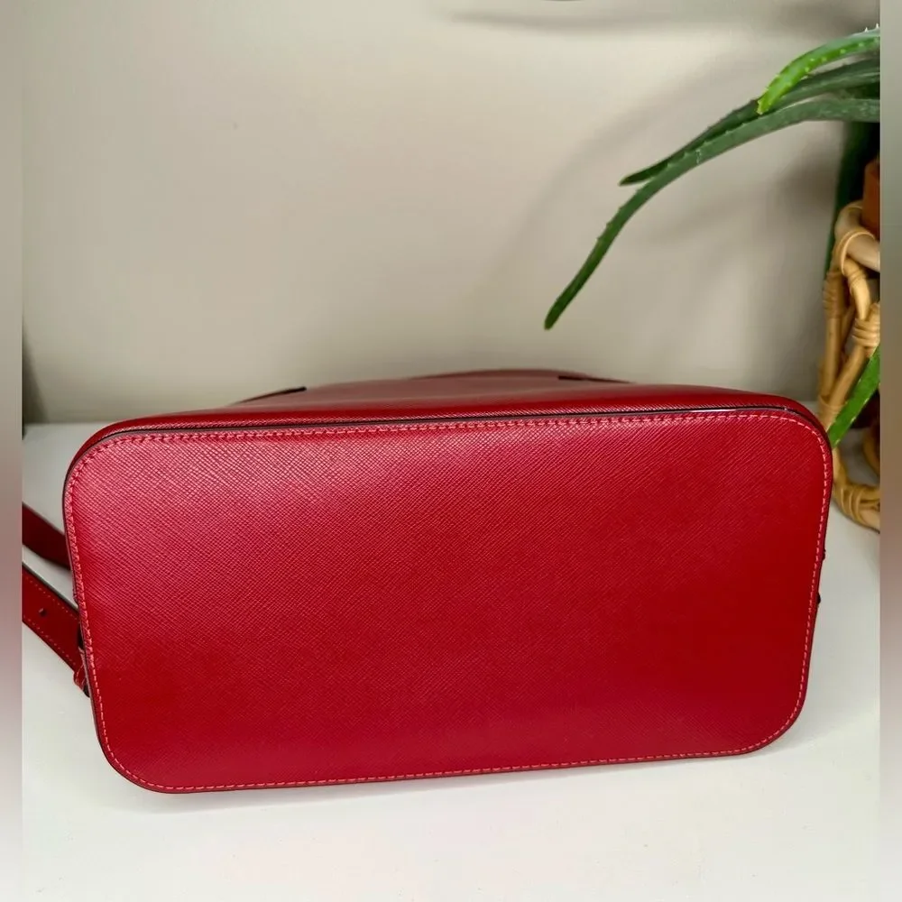 Kate Spade Staci Dome Backpack Red Currant Saffiano Leather Designer Bag NWT - Picture 6 of 11